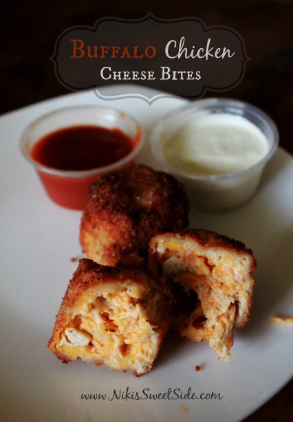 Buffalo Chicken Cheese Bites from Niki's Sweet Side